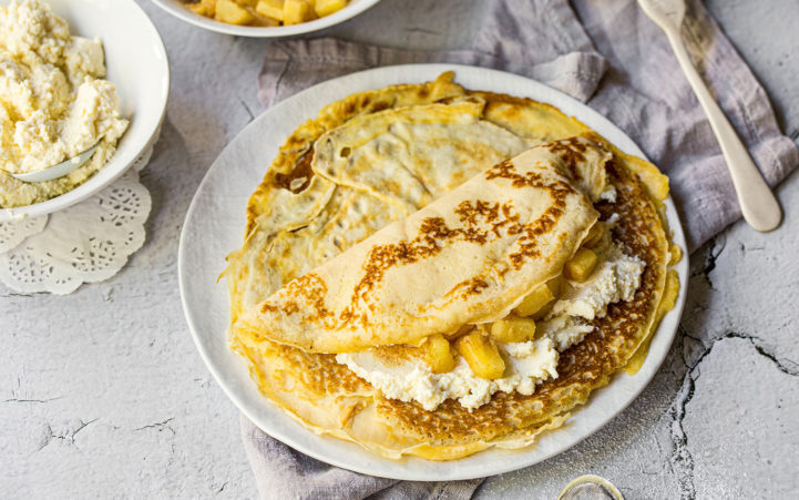 French Crepes a la Pineapple - Pure Gold Pineapples